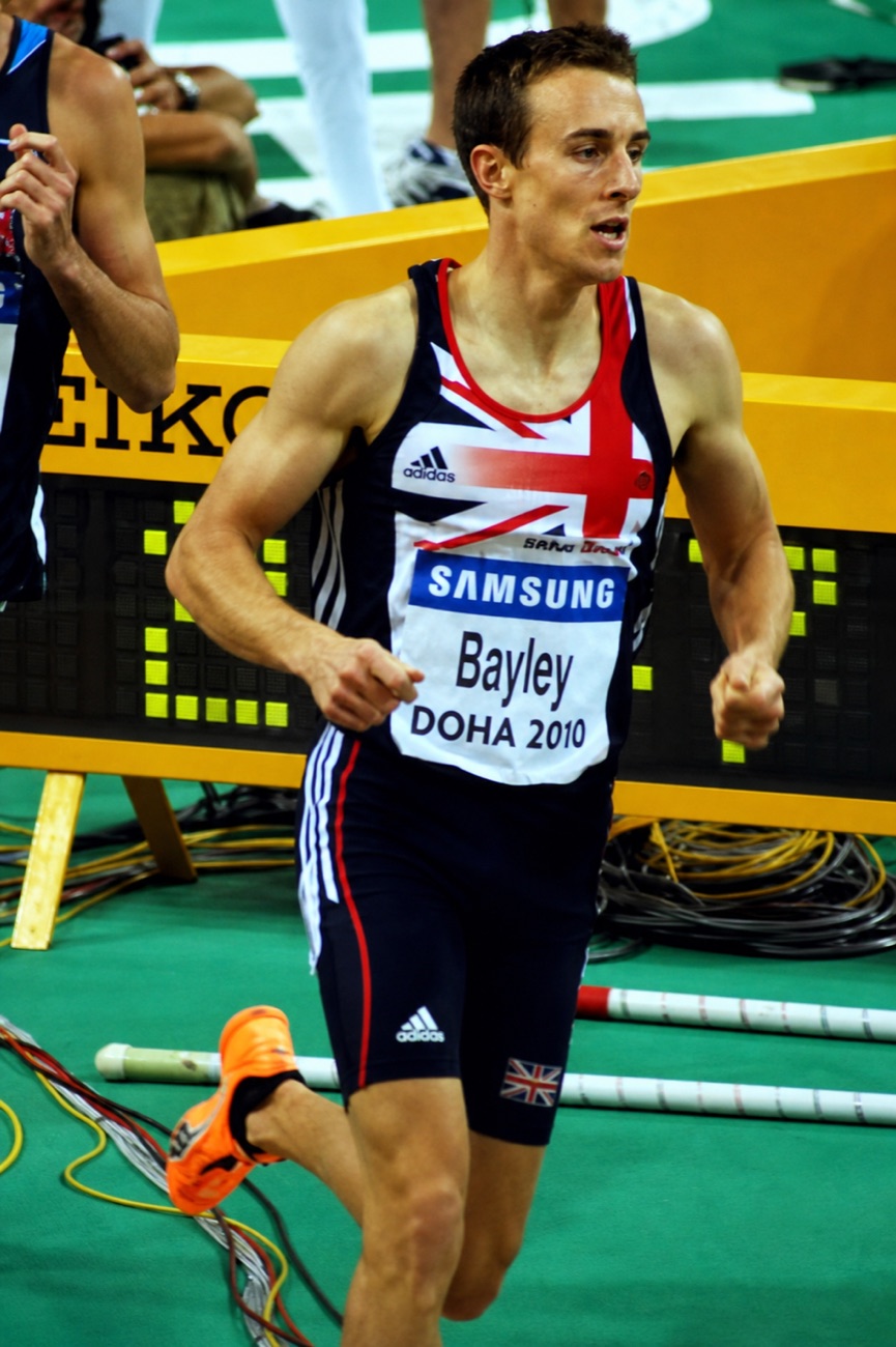 Tim Bayley competing for Team Great Britain at the World Indoor Championships